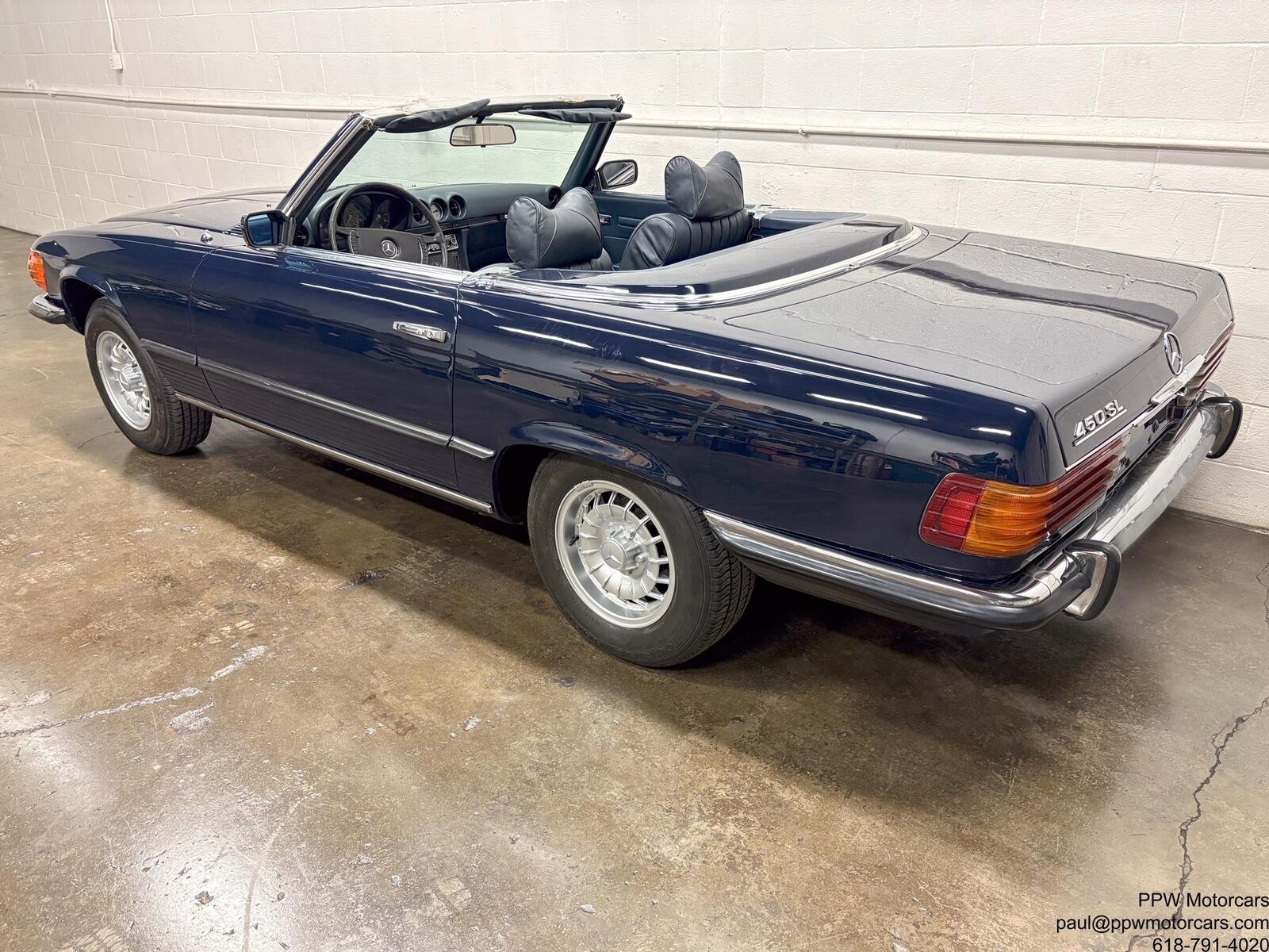 Mercedes-Benz-SL-Class-Cabriolet-1973-Blue-Blue-79447-5