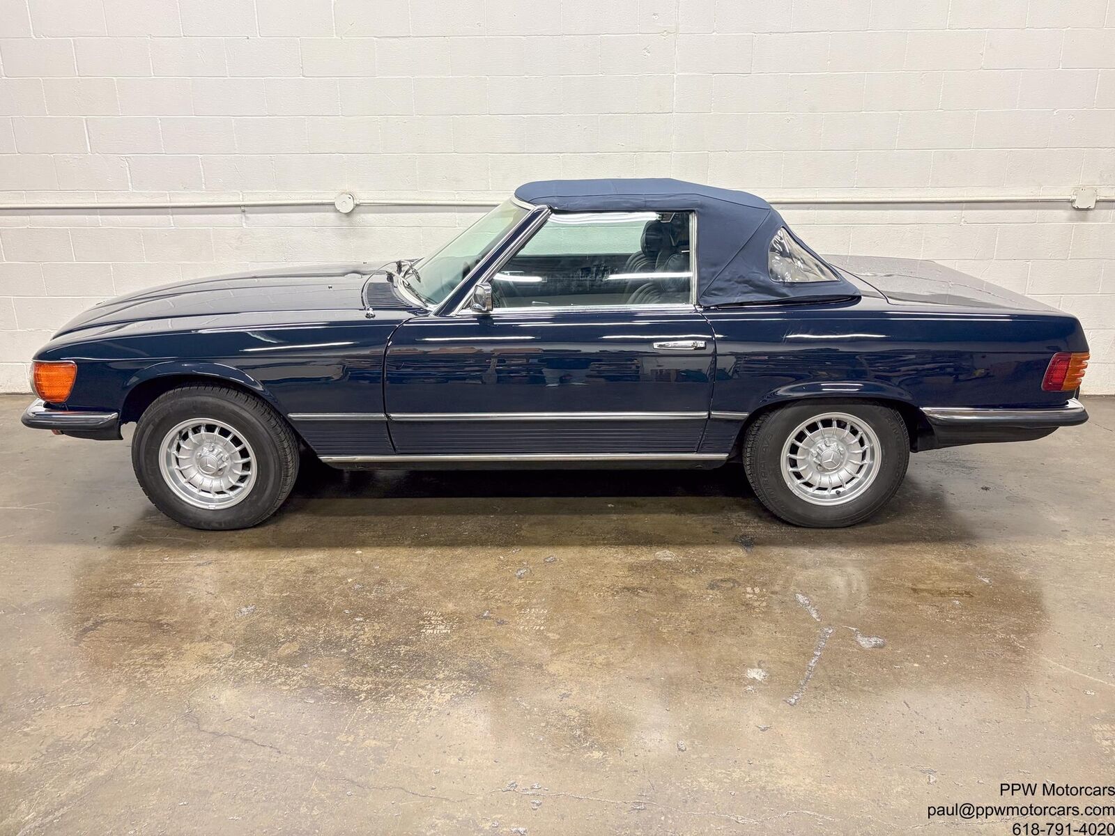 Mercedes-Benz-SL-Class-Cabriolet-1973-Blue-Blue-79447-9