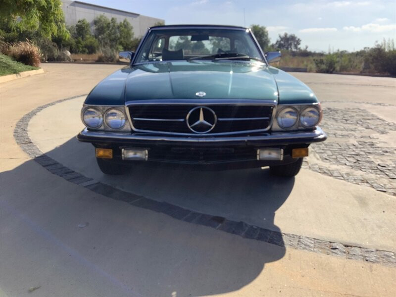 Mercedes-Benz-SL-Class-Cabriolet-1980-Green-Tan-129087-1