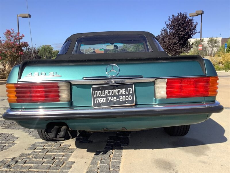 Mercedes-Benz-SL-Class-Cabriolet-1980-Green-Tan-129087-15