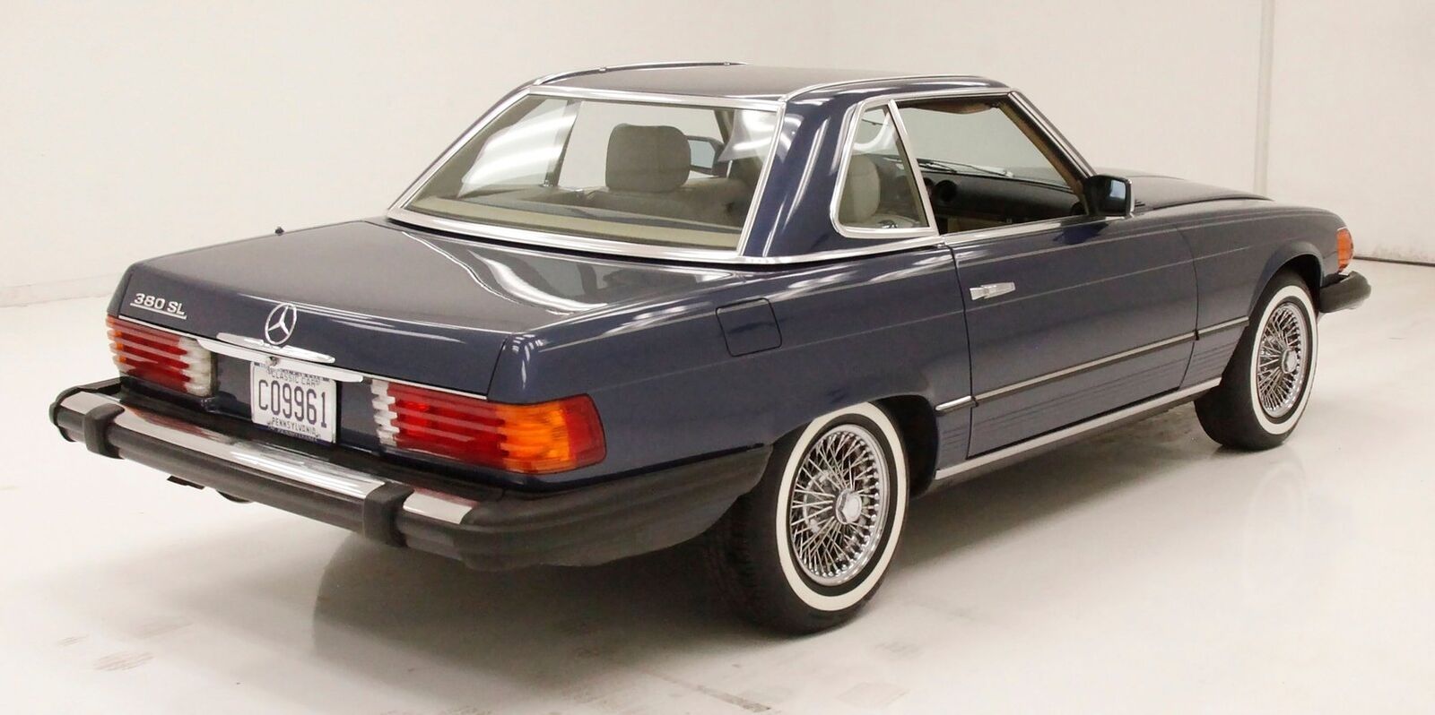 Mercedes-Benz-SL-Class-Cabriolet-1985-Blue-Beige-206157-9