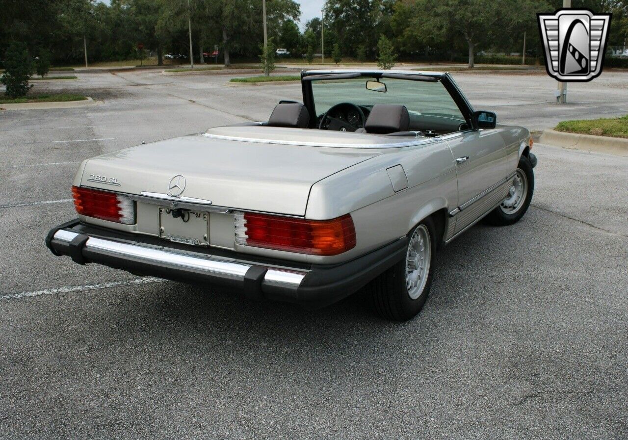 Mercedes-Benz-SL-Class-Cabriolet-1985-Silver-Brown-318333-11