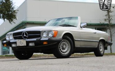 Mercedes-Benz-SL-Class-Cabriolet-1985-Silver-Brown-318333-6