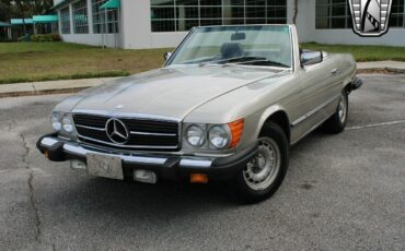 Mercedes-Benz-SL-Class-Cabriolet-1985-Silver-Brown-318333-8