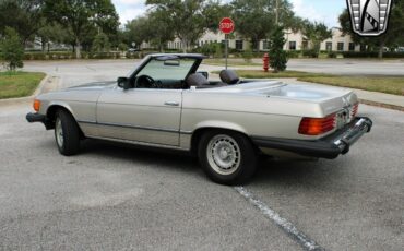 Mercedes-Benz-SL-Class-Cabriolet-1985-Silver-Brown-318333-9