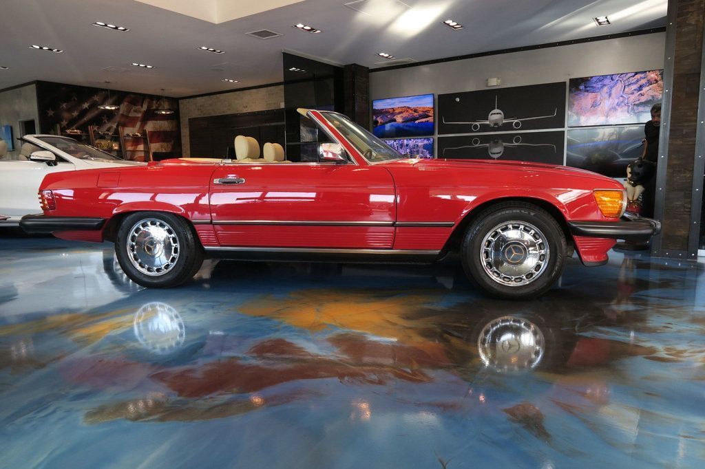 Mercedes-Benz-SL-Class-Cabriolet-1986-Red-Creme-Beige-174557-11