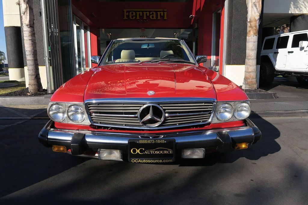 Mercedes-Benz-SL-Class-Cabriolet-1986-Red-Creme-Beige-174557-2