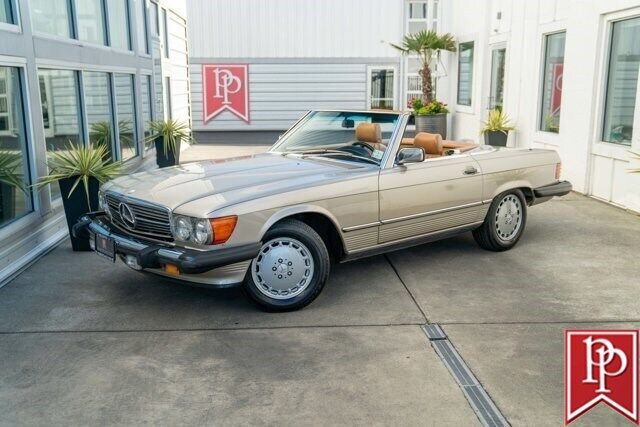 Mercedes-Benz-SL-Class-Cabriolet-1986-Silver-Palomino-125381-2