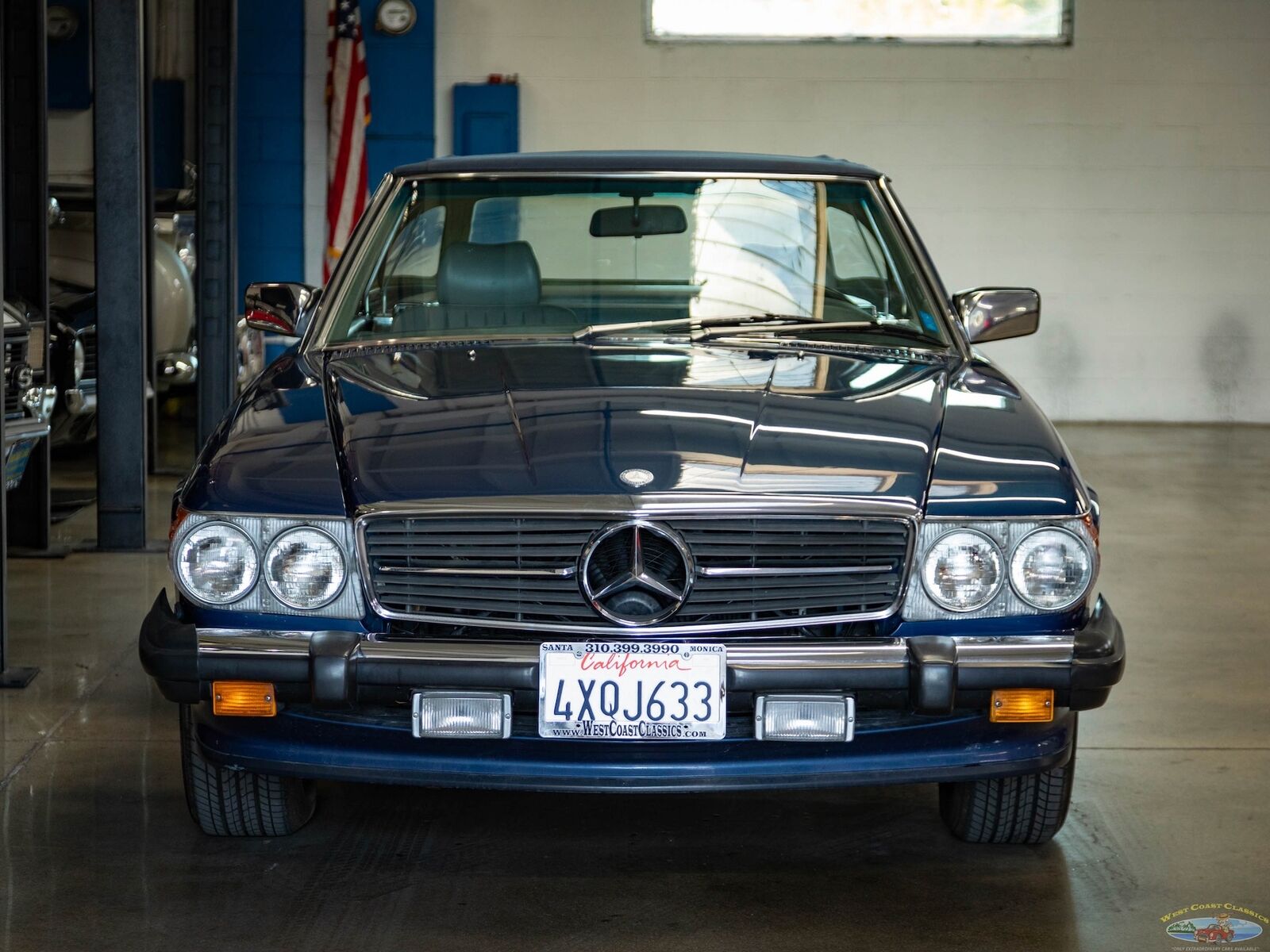 Mercedes-Benz-SL-Class-Cabriolet-1987-Blue-Blue-91853-12