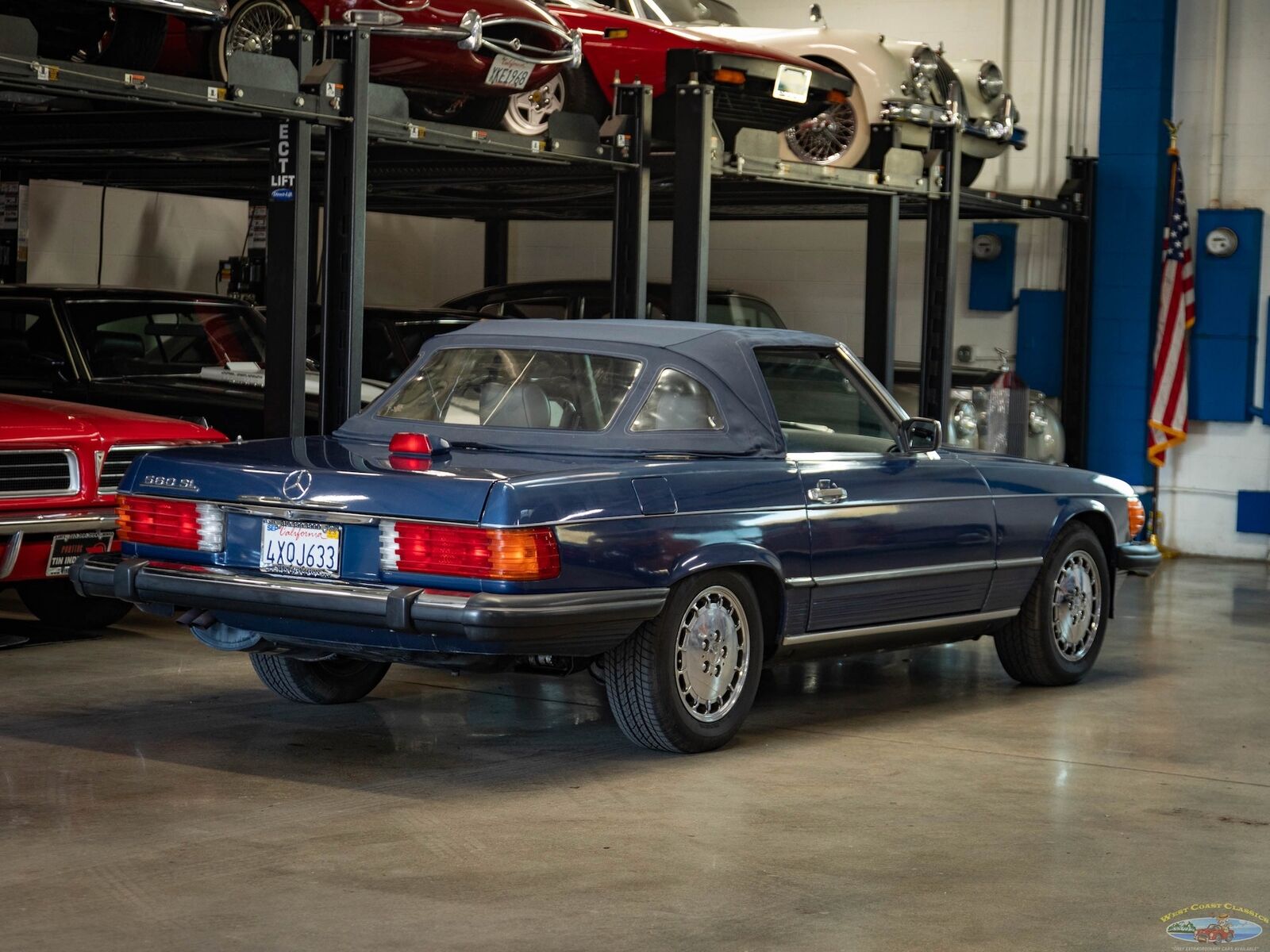 Mercedes-Benz-SL-Class-Cabriolet-1987-Blue-Blue-91853-23