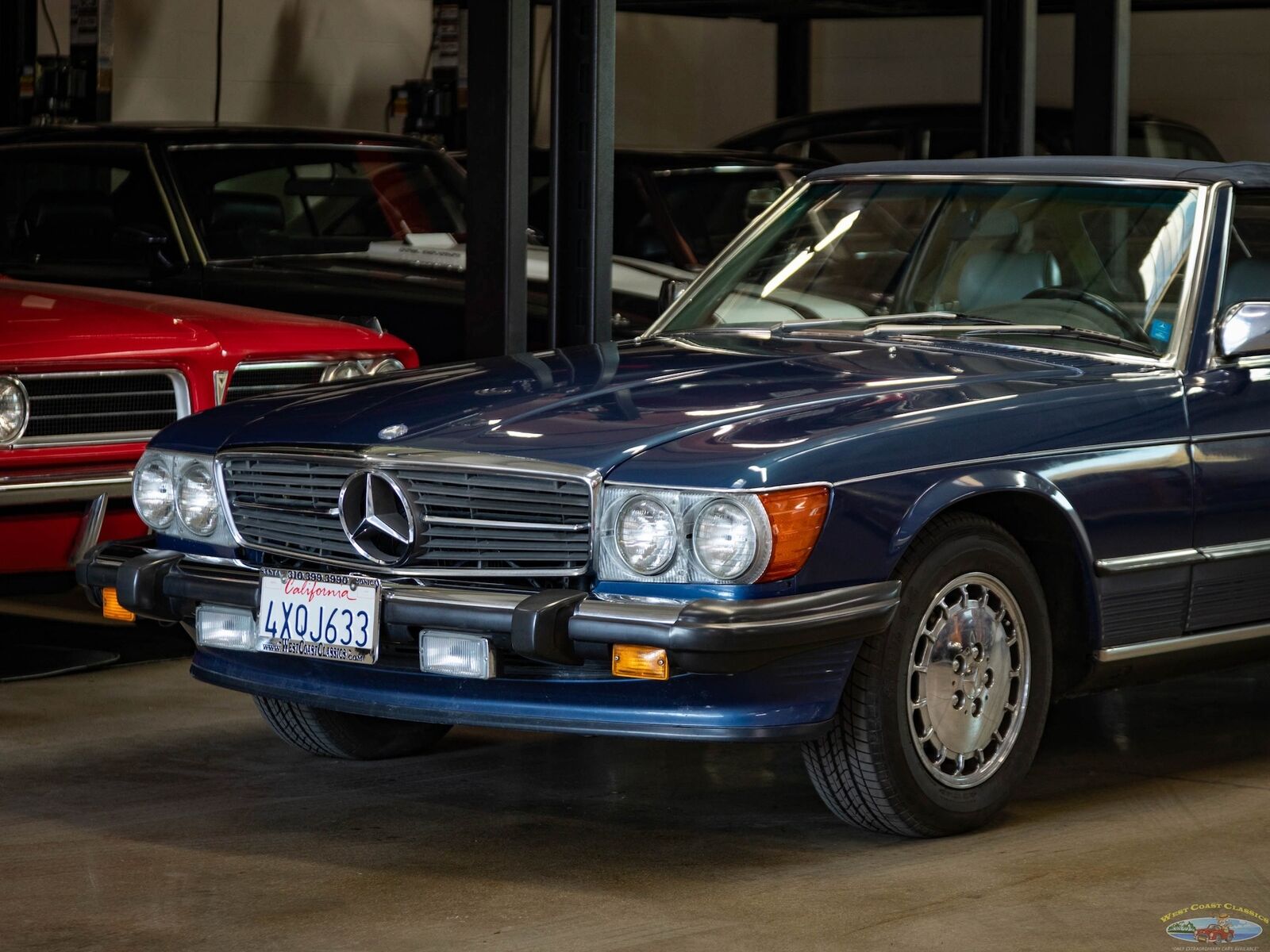 Mercedes-Benz-SL-Class-Cabriolet-1987-Blue-Blue-91853-7