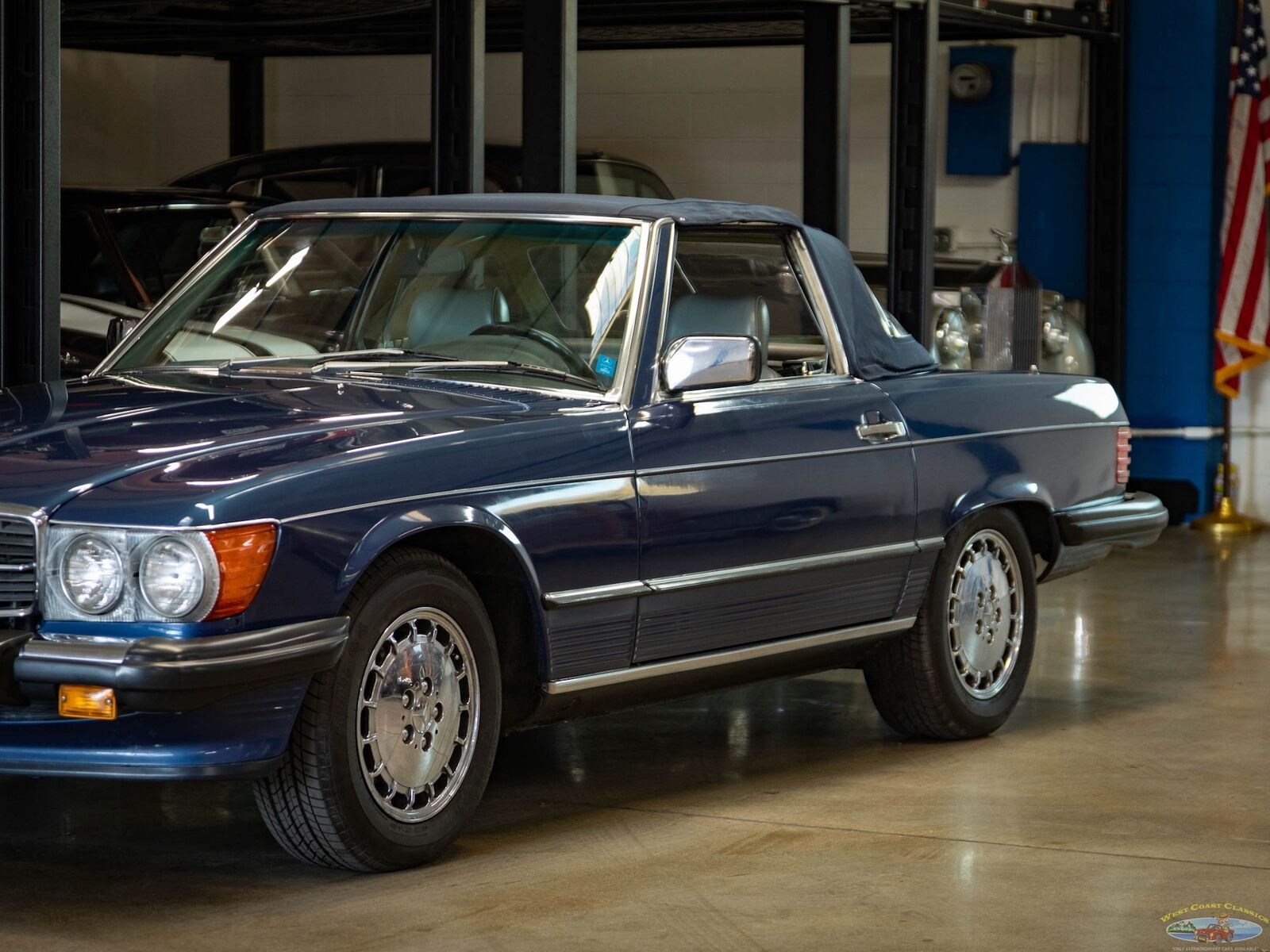 Mercedes-Benz-SL-Class-Cabriolet-1987-Blue-Blue-91853-8