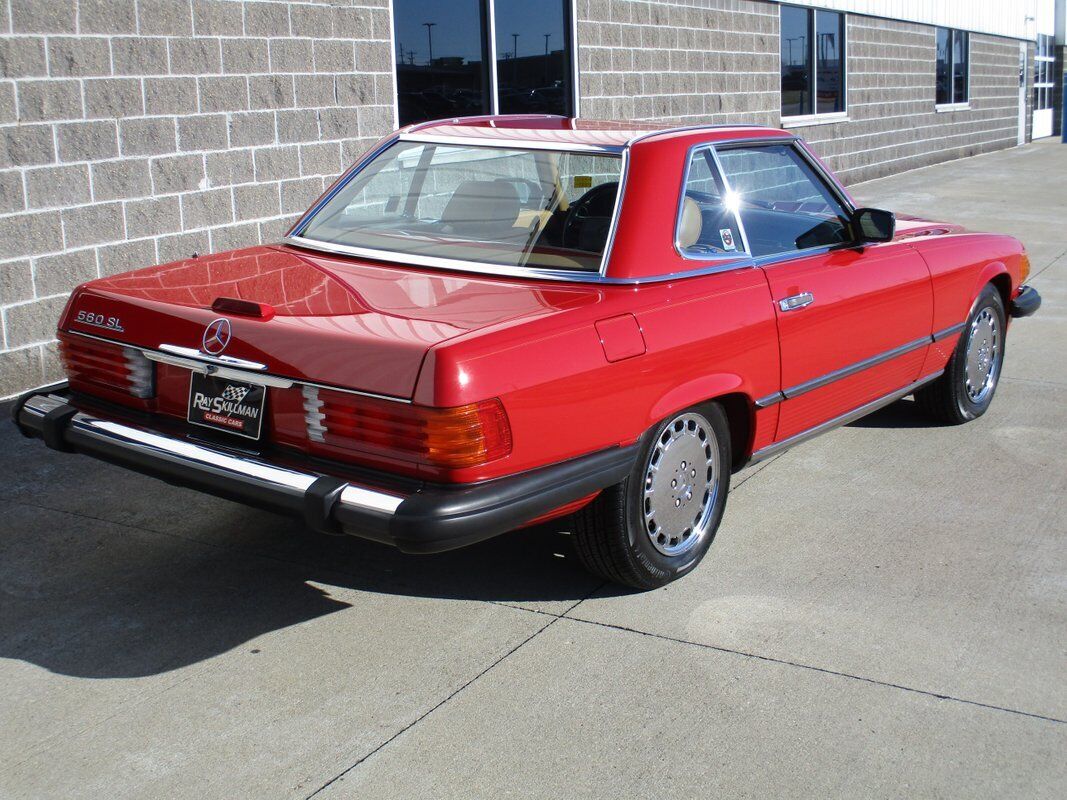 Mercedes-Benz-SL-Class-Cabriolet-1988-Red-Tan-233105-11