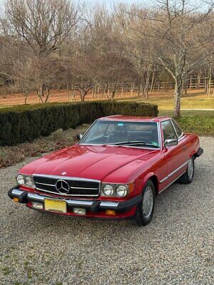 Mercedes-Benz-SL-Class-Cabriolet-1989-Red-Black-70422-1