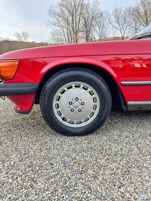 Mercedes-Benz-SL-Class-Cabriolet-1989-Red-Black-70422-19