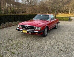 Mercedes-Benz-SL-Class-Cabriolet-1989-Red-Black-70422-2