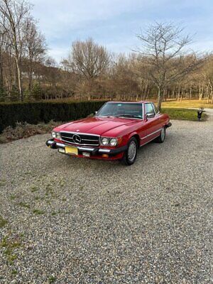 Mercedes-Benz-SL-Class-Cabriolet-1989-Red-Black-70422-2