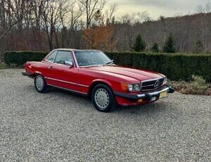 Mercedes-Benz-SL-Class-Cabriolet-1989-Red-Black-70422-5