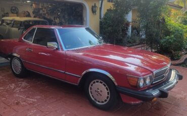 Mercedes-Benz-SL-Class-Cabriolet-1989-Red-Tan-225308-1