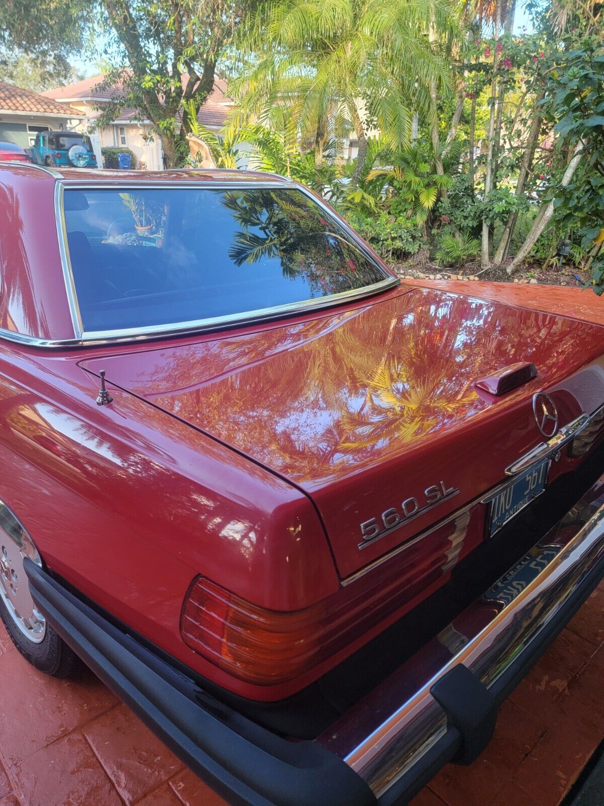 Mercedes-Benz-SL-Class-Cabriolet-1989-Red-Tan-225308-11