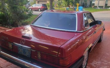 Mercedes-Benz-SL-Class-Cabriolet-1989-Red-Tan-225308-3