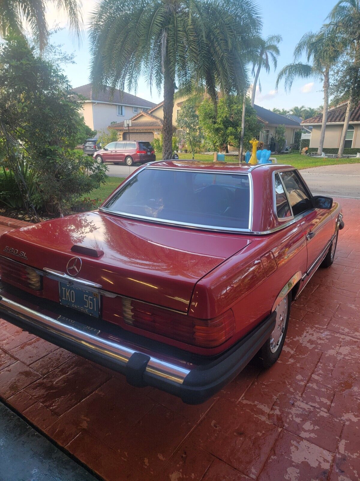 Mercedes-Benz-SL-Class-Cabriolet-1989-Red-Tan-225308-3