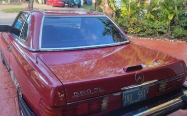 Mercedes-Benz-SL-Class-Cabriolet-1989-Red-Tan-225308-4