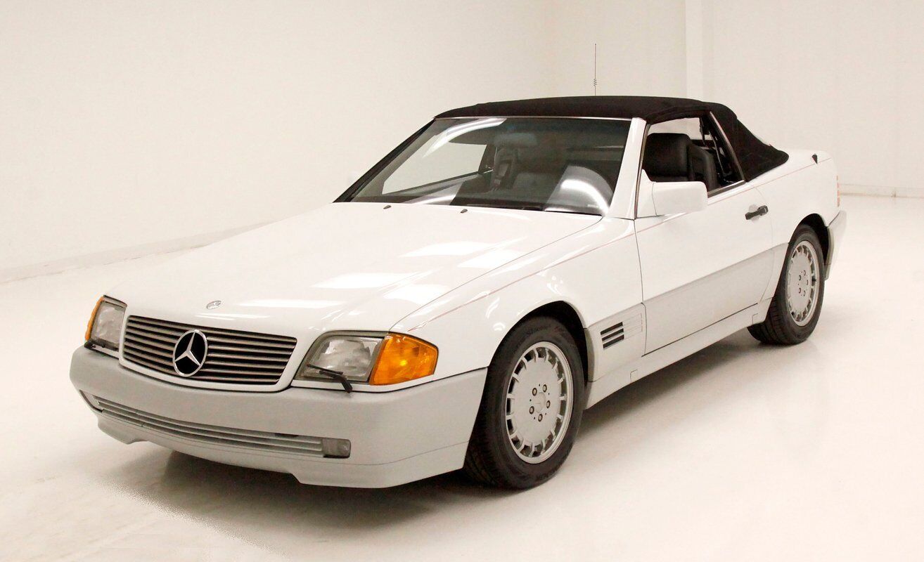 Mercedes-Benz-SL-Class-Cabriolet-1991-White-Gray-142673-2