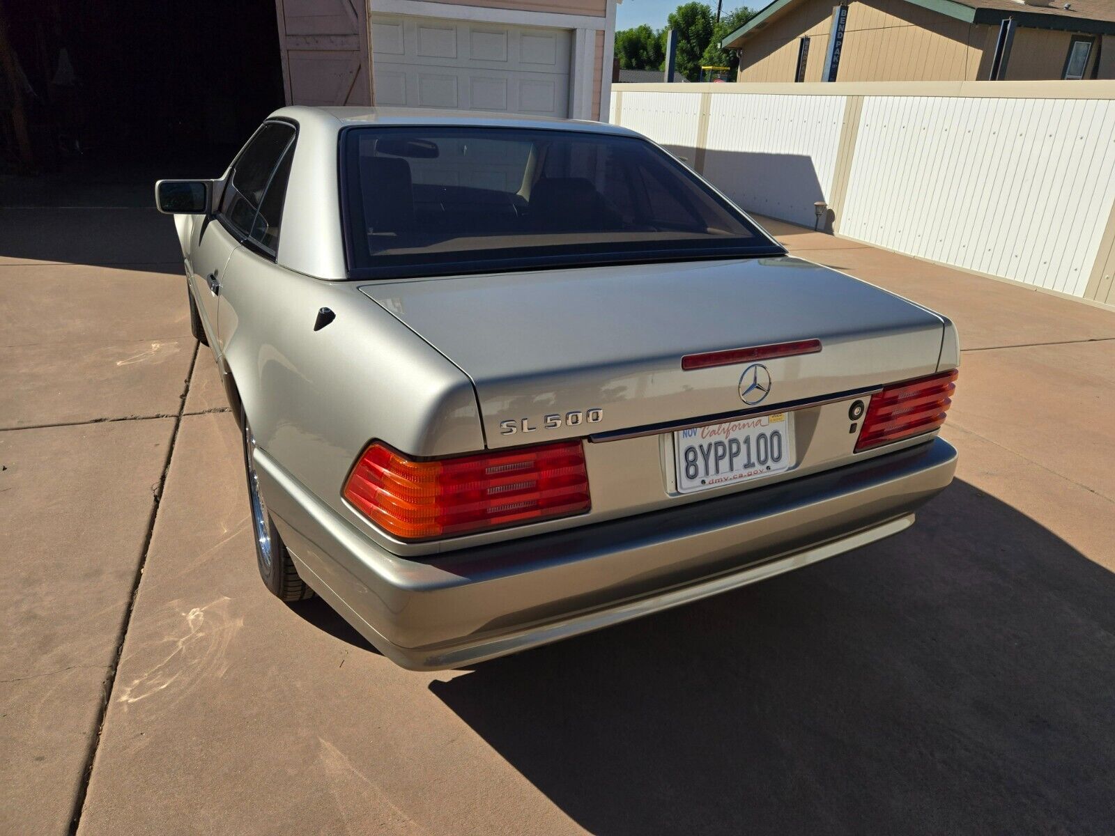 Mercedes-Benz-SL-Class-Cabriolet-1995-Smoke-Silver-Tan-104607-15