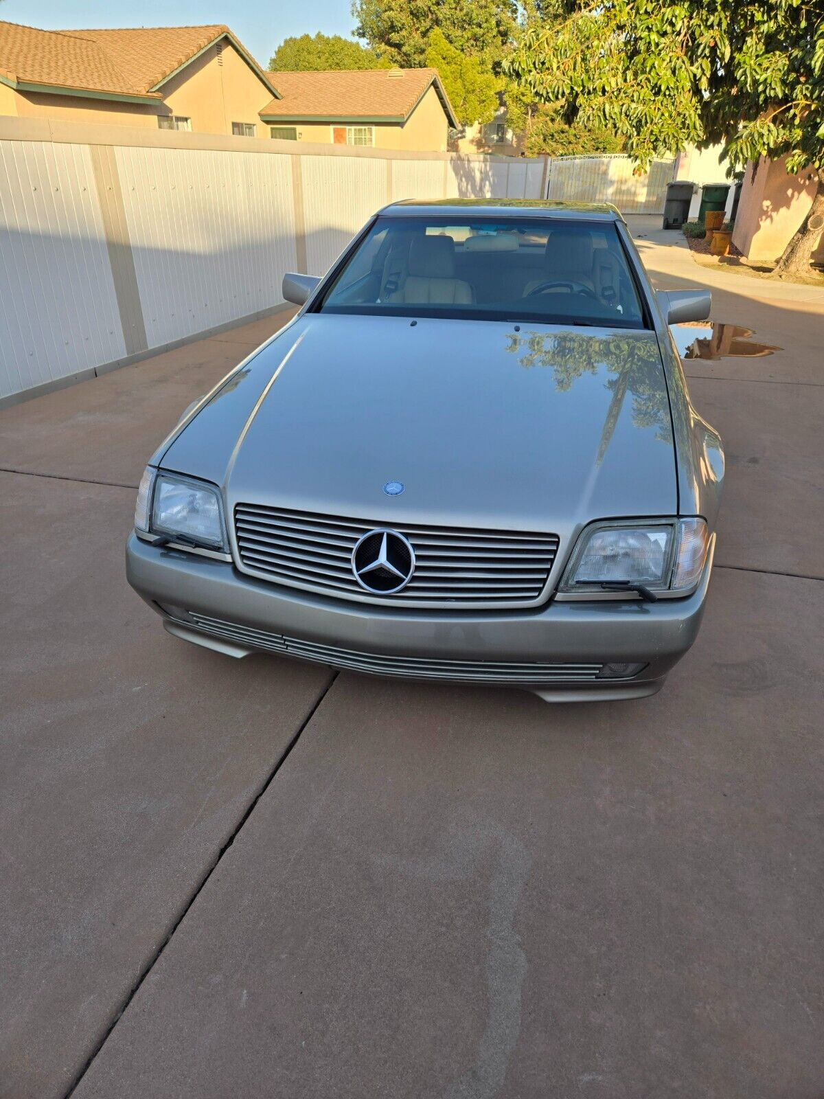 Mercedes-Benz-SL-Class-Cabriolet-1995-Smoke-Silver-Tan-104607-3