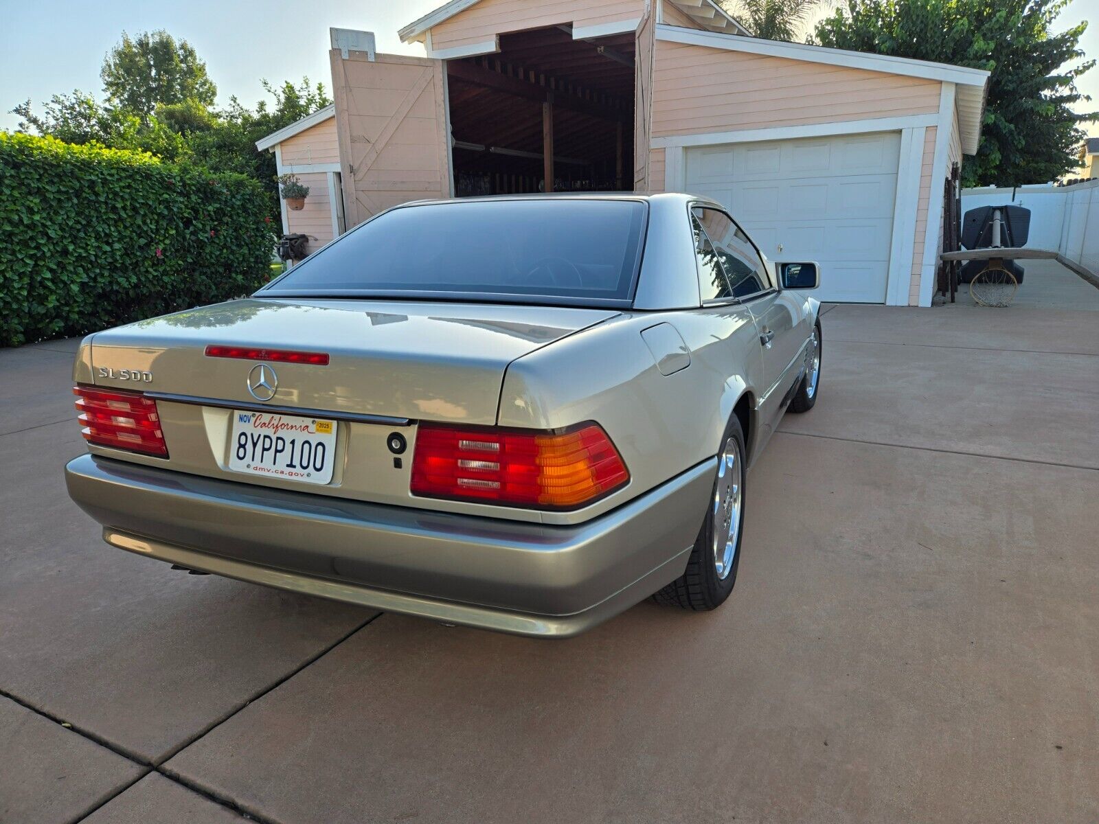 Mercedes-Benz-SL-Class-Cabriolet-1995-Smoke-Silver-Tan-104607-4