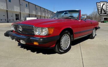 Mercedes-Benz-SL-Class-Coupe-1986-Red-Tan-129153-2