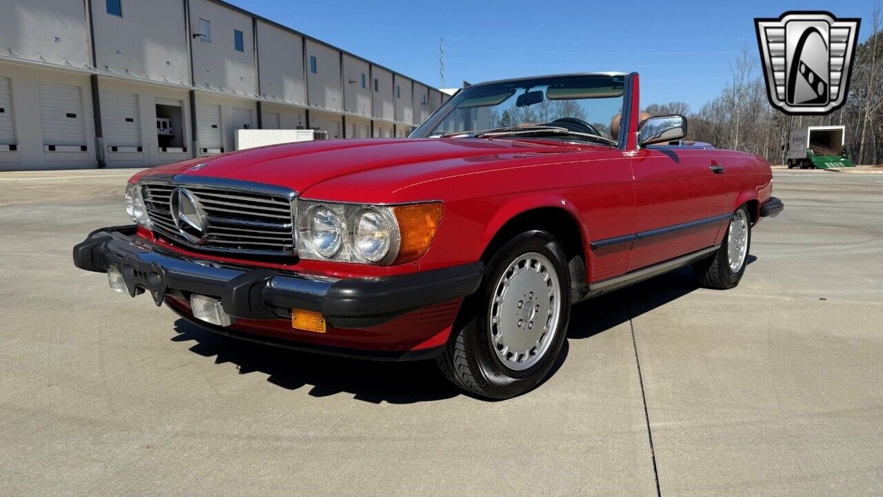 Mercedes-Benz-SL-Class-Coupe-1986-Red-Tan-129153-2