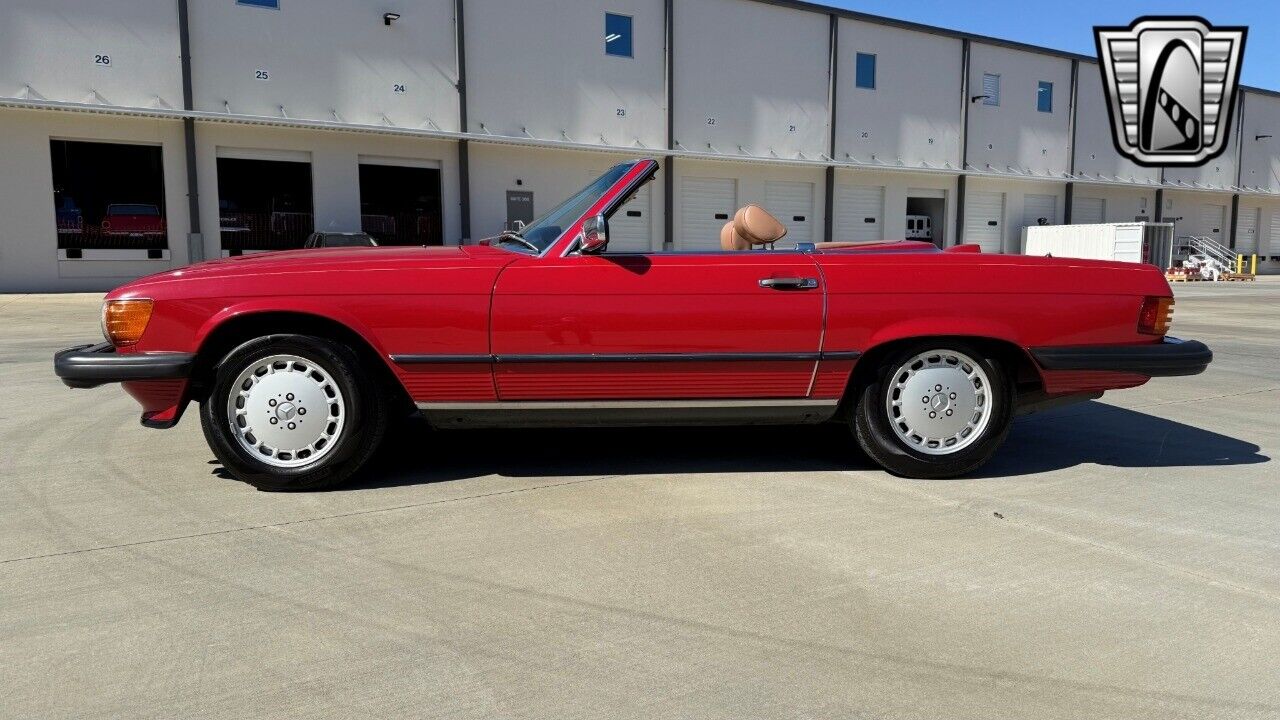 Mercedes-Benz-SL-Class-Coupe-1986-Red-Tan-129153-3