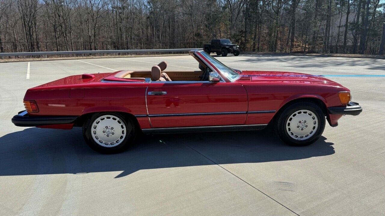 Mercedes-Benz-SL-Class-Coupe-1986-Red-Tan-129153-5