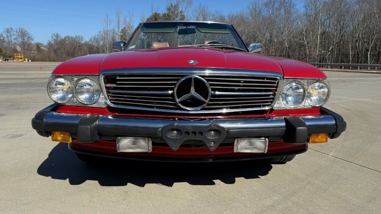 Mercedes-Benz-SL-Class-Coupe-1986-Red-Tan-129153-7