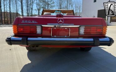 Mercedes-Benz-SL-Class-Coupe-1986-Red-Tan-129153-8