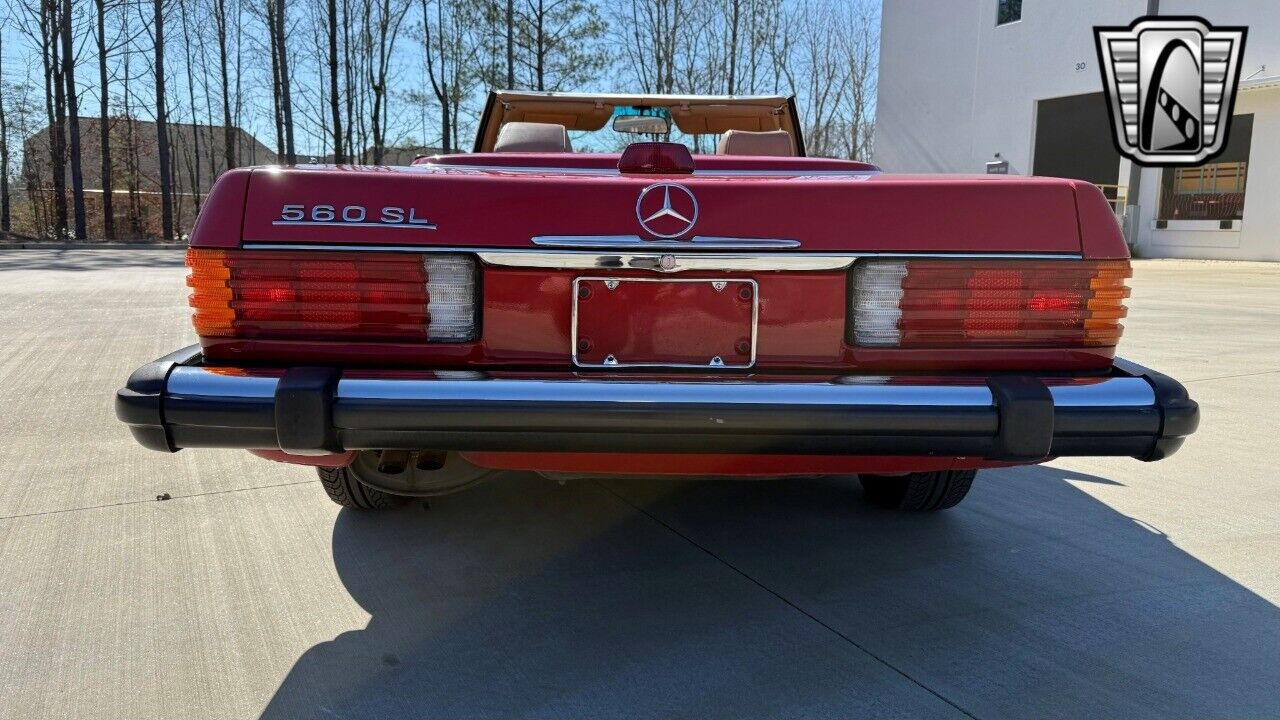 Mercedes-Benz-SL-Class-Coupe-1986-Red-Tan-129153-8