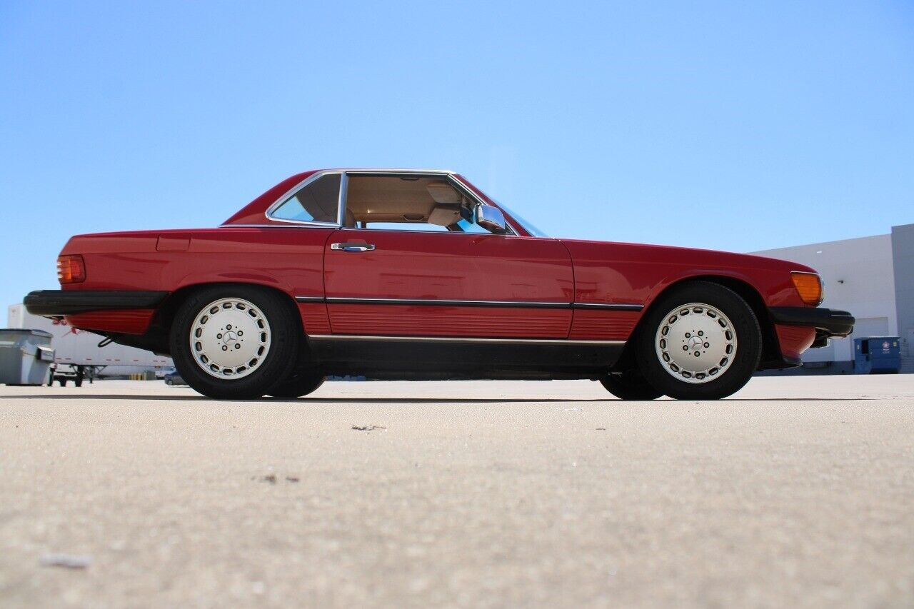 Mercedes-Benz-SL-Class-Coupe-1987-Red-Tan-97969-7