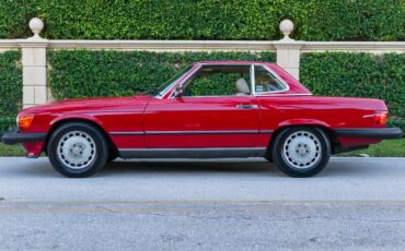 Mercedes-Benz-SL-Class-Coupe-1989-Red-Tan-170590-2