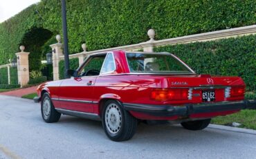 Mercedes-Benz-SL-Class-Coupe-1989-Red-Tan-170590-3