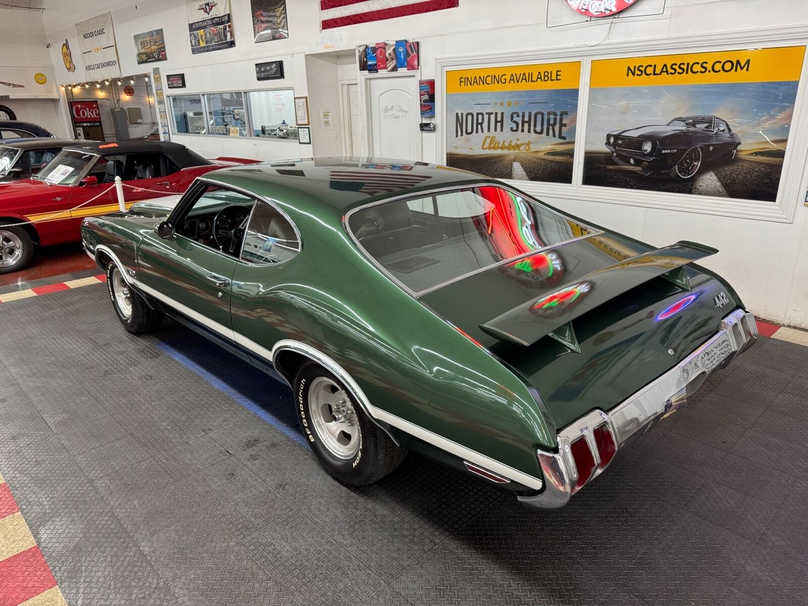 Oldsmobile-442-1970-Green-Green-22779-2