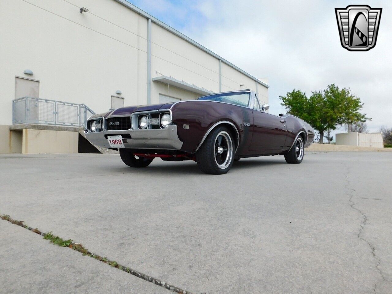 Oldsmobile-442-Cabriolet-1968-Maroon-Black-6951-10