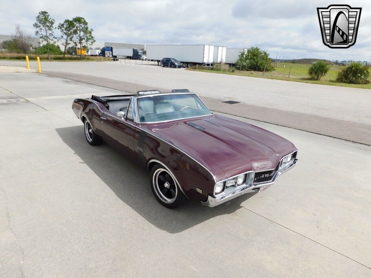 Oldsmobile-442-Cabriolet-1968-Maroon-Black-6951-6