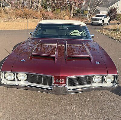 Oldsmobile-442-Cabriolet-1969-Burgundy-White-3046-2