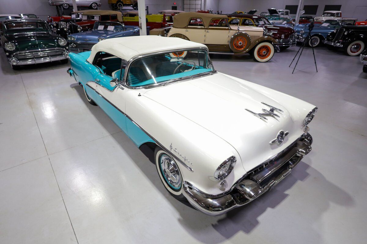 Oldsmobile-98-Starfire-Convertible-Cabriolet-1955-White-Ivory-and-Turquoise-12085-14