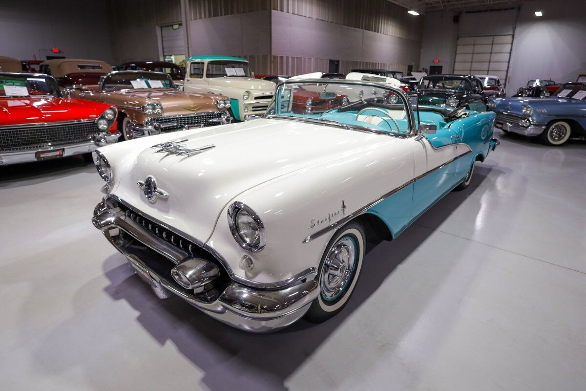 Oldsmobile-98-Starfire-Convertible-Cabriolet-1955-White-Ivory-and-Turquoise-12085-20