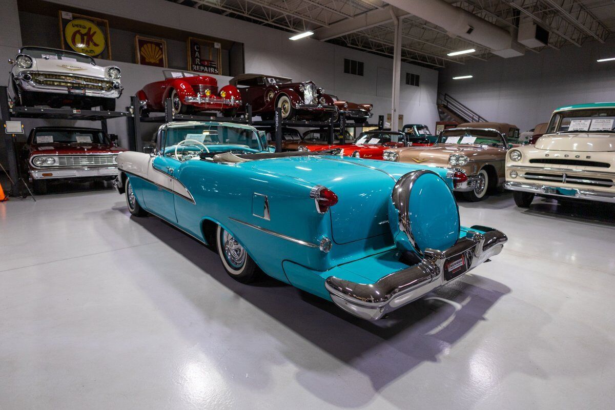 Oldsmobile-98-Starfire-Convertible-Cabriolet-1955-White-Ivory-and-Turquoise-12085-26