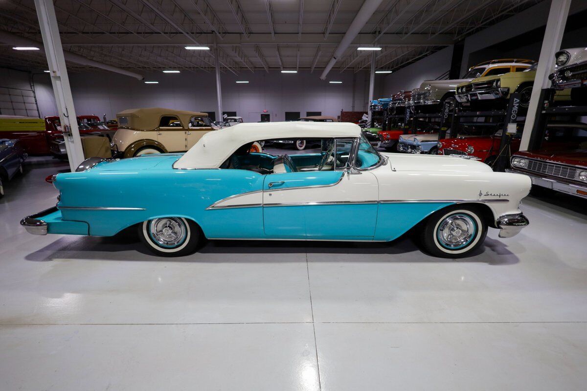 Oldsmobile-98-Starfire-Convertible-Cabriolet-1955-White-Ivory-and-Turquoise-12085-31