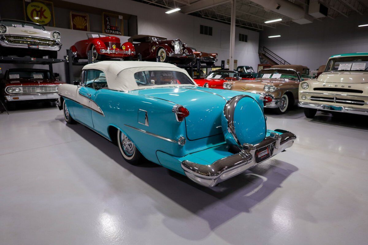 Oldsmobile-98-Starfire-Convertible-Cabriolet-1955-White-Ivory-and-Turquoise-12085-34